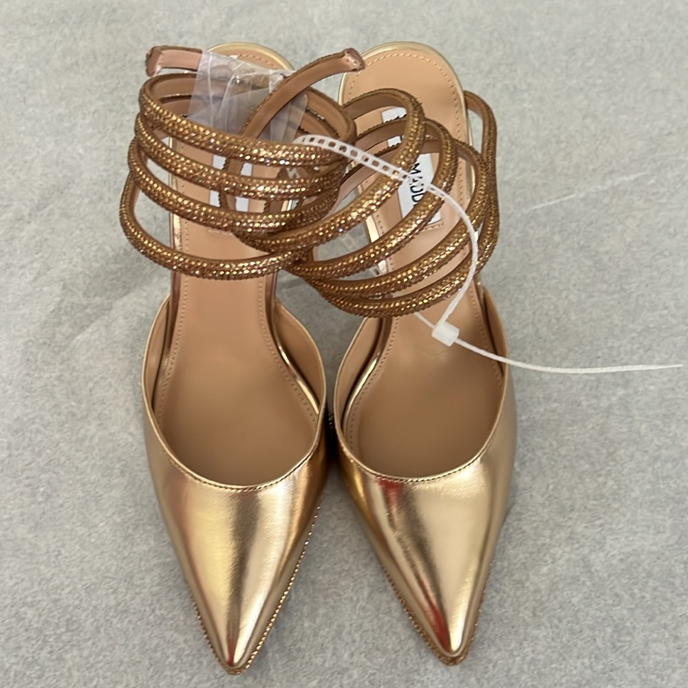 Steve Madden Emerson Metallic Rhinestone Dress Pumps - Picture 8 of 11
